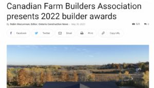 Ontario Construction News Shares 2022 CFBA Award Winners